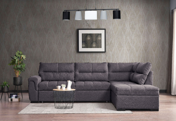 Coltar 300x100x230 cm Cansas-Prime Lada Depozitare Tapitat Catifea Nuanta Crem [1]