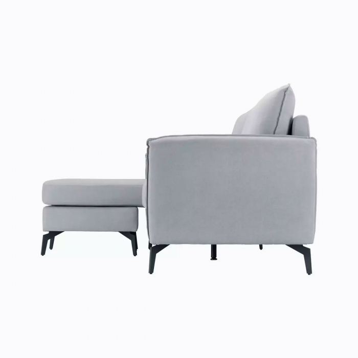 Coltar Hyperion Reversibil Stânga/Dreapta 193x86x136 cm Stofa Gri [5]