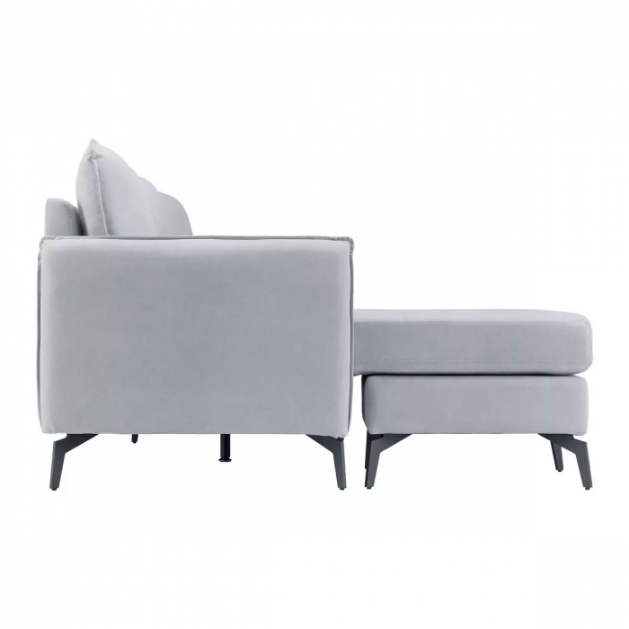 Coltar Hyperion Reversibil Stânga/Dreapta 193x86x136 cm Stofa Gri [4]