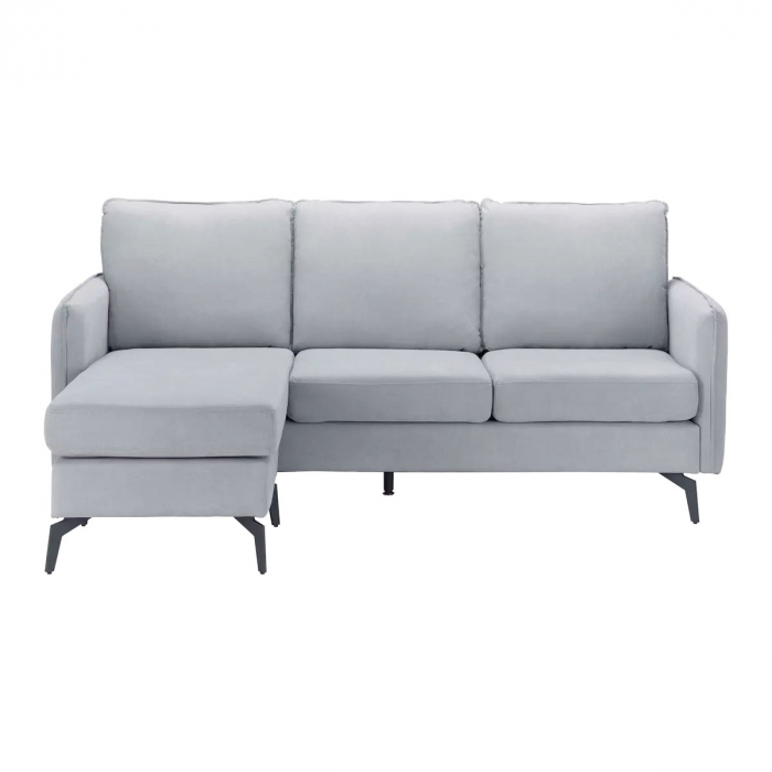 Coltar Hyperion Reversibil Stânga/Dreapta 193x86x136 cm Stofa Gri [2]