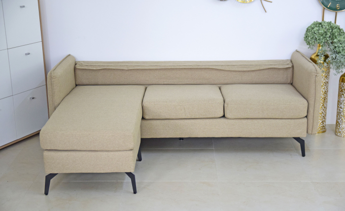 Coltar Hyperion Reversibil Stânga/Dreapta 193x86x136 cm Stofa Bej [7]