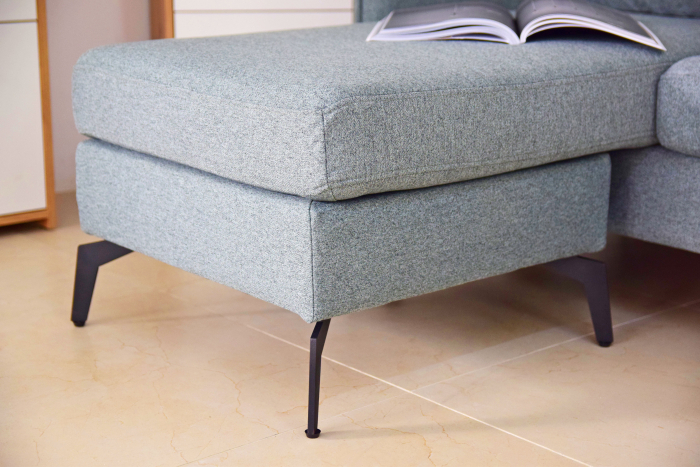 Coltar Hyperion Reversibil Stânga/Dreapta 193x86x136 cm Stofa Cyan-Gri [8]