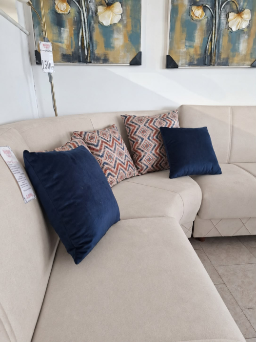 Coltar Kayra 310x90x250 cm Lada Depozitare Tapitat Catifea Nuanta Maro [3]
