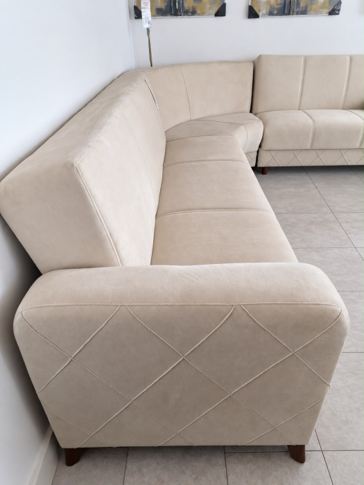 Coltar Kayra 310x90x250 cm Lada Depozitare Tapitat Catifea Nuanta Maro [5]