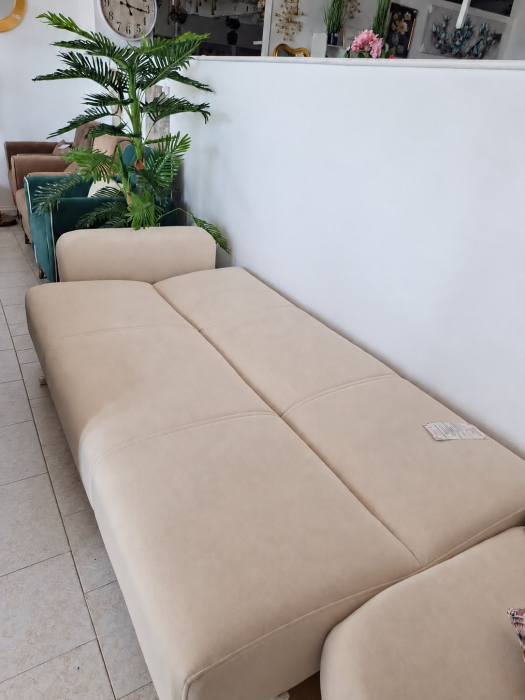 Coltar Kayra 310x90x250 cm Lada Depozitare Tapitat Catifea Nuanta Gri [9]