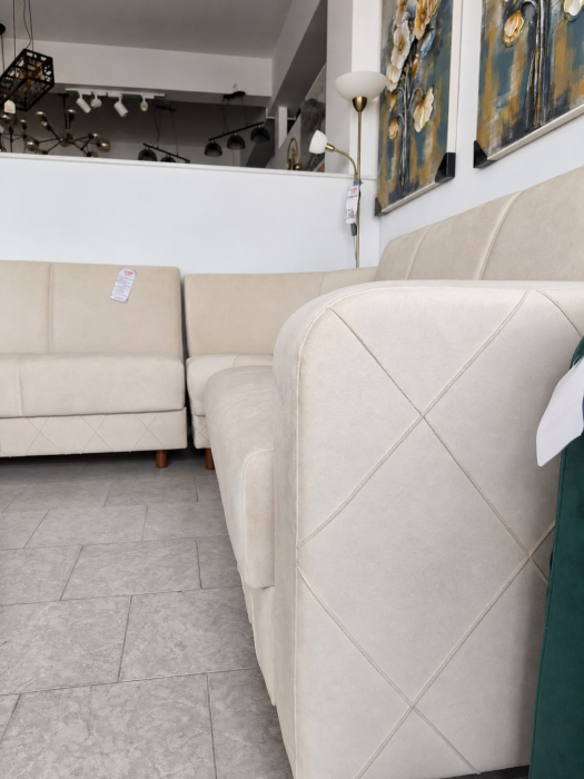 Coltar Kayra 310x90x250 cm Lada Depozitare Tapitat Catifea Nuanta Gri [8]