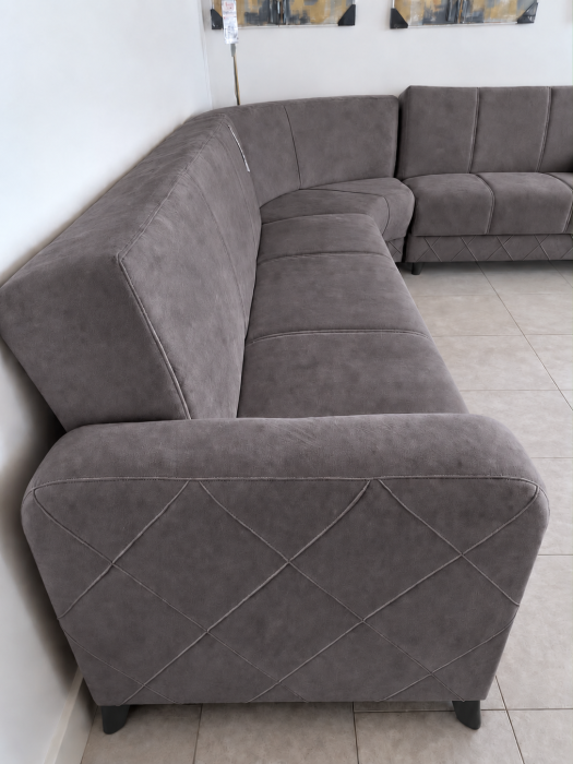 Coltar Kayra 310x90x250 cm Lada Depozitare Tapitat Catifea Nuanta Verde [4]