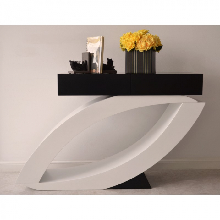Consola Oscar 140x82x40 cm FA092 Alb/Negru [2]