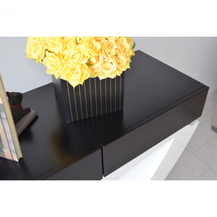 Consola Oscar 140x82x40 cm FA092 Alb/Negru [7]