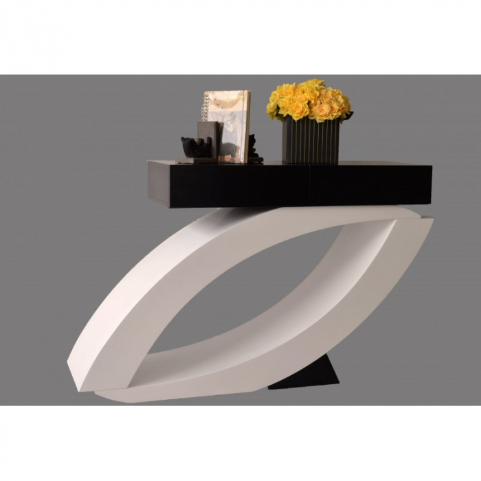 Consola Oscar 140x82x40 cm FA092 Alb/Negru [3]