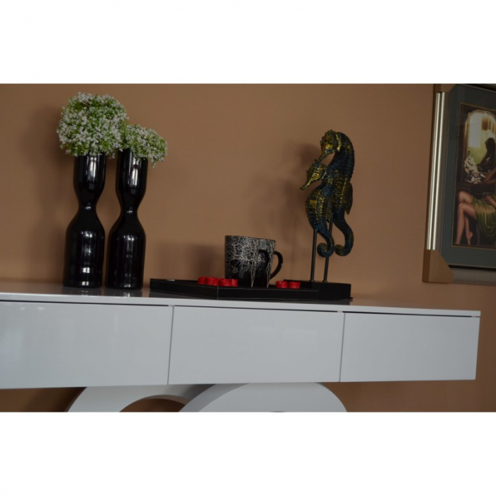 Consola Oscar 160x80x40 cm Nuanta Alb [4]