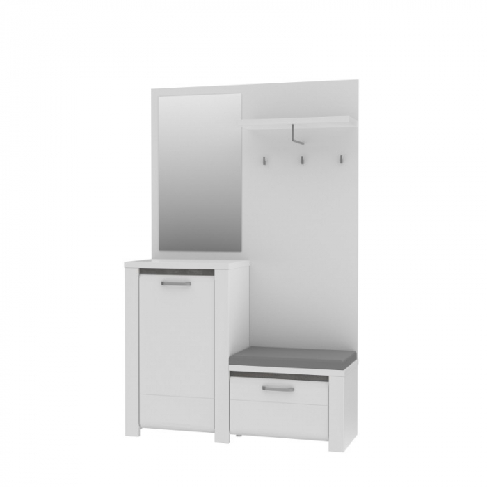 Cuier Hol Aveo 125x200x42 cm Nuanta Alb [4]