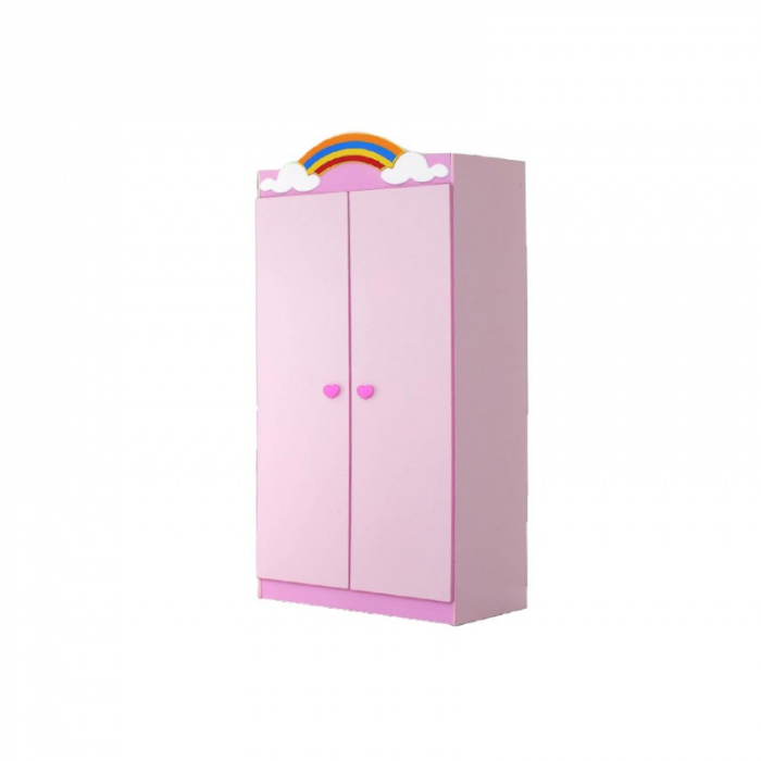Dulap model Curcubeu 98x200x 56 cm Nuanta Roz [2]