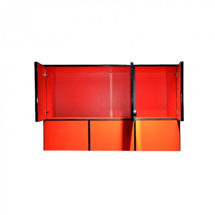Dulap Extreme 118x200x60 cm Nuanta Rosu/Negru [5]