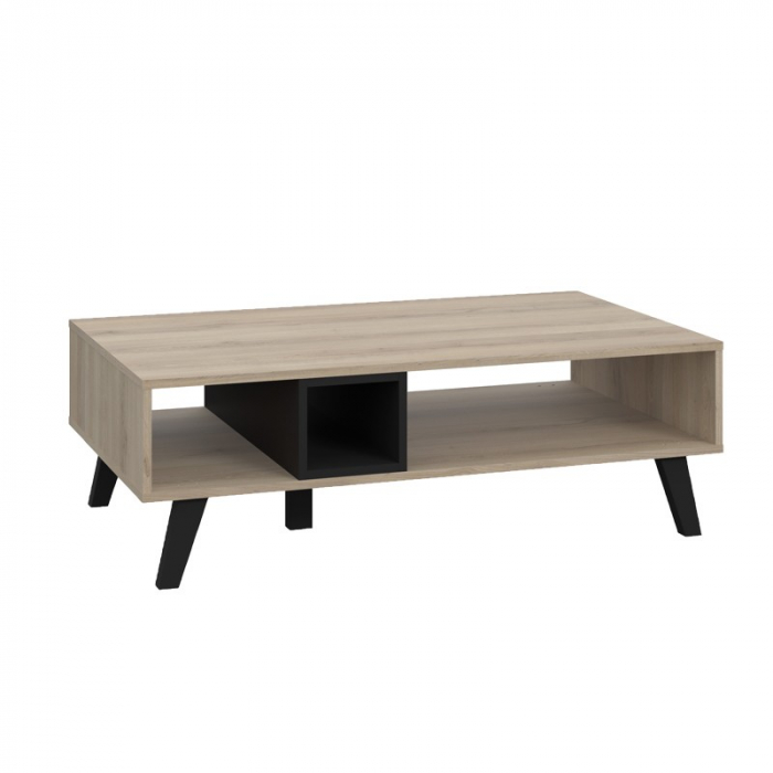 Masa Lora 110x35x65 cm Nuanta Sonoma/Negru [2]