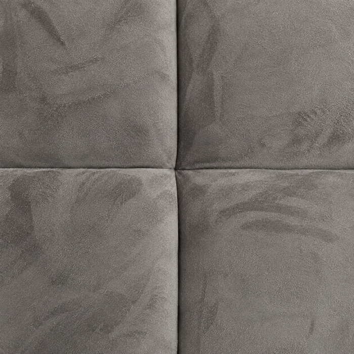 Pat Aria 160x200 cm Lada de Depozitare Tapitat Catifea Gri Somiera Inclusa (cod ML2617-04) [12]