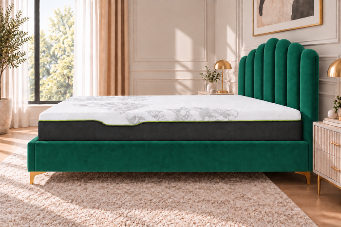 Pat Cloud 180x200 cm Tapitat Catifea Gri [4]