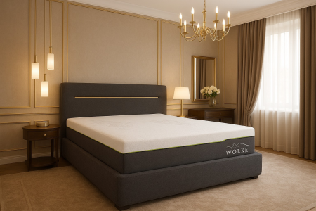 Pat Cozy 160x200 Lada de Depozitare Tapitat Stofa Bej (cod: ML2412) [3]