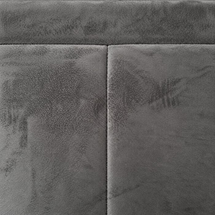 Pat Daily 160x200 cm Lada Depozitare Tapitat Catifea Nuanta Gri Somiera Inclusa (cod BF18-19) [5]