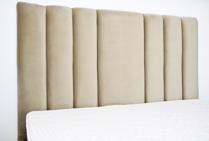Pat Deja Vu 160x200 cm Tapitat Catifea Beige [5]