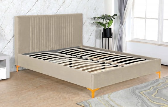 Pat Elegance 160x200 cm Tapitat Catifea Camel [1]