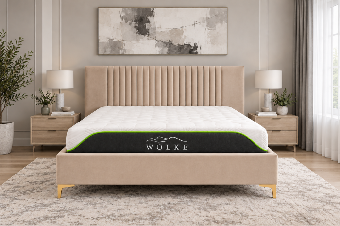 Pat Elegance 160x200 cm Tapitat Catifea Camel [2]