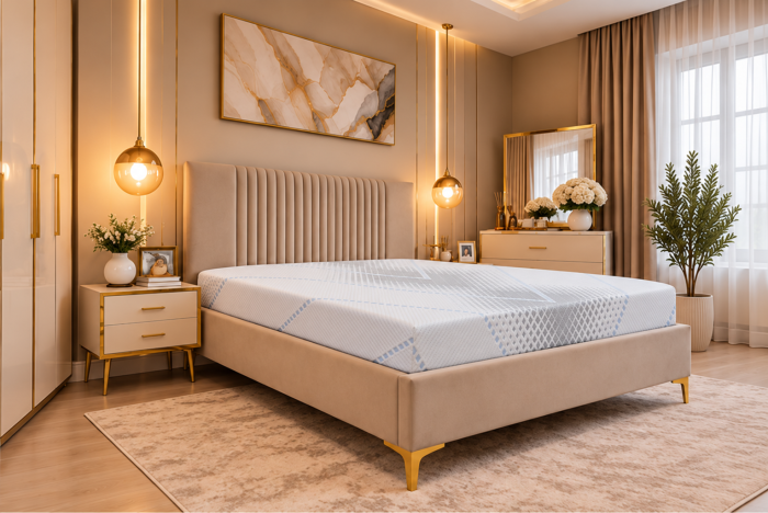 Pat Elegance 160x200 + saltea Wolke Memory 15 cm [2]