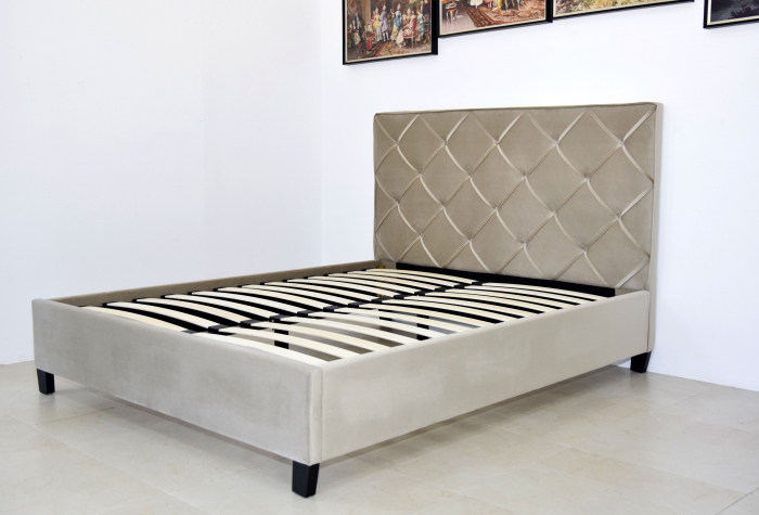 Pat Hypnotic 160x200 cm Tapitat Catifea Bej [4]