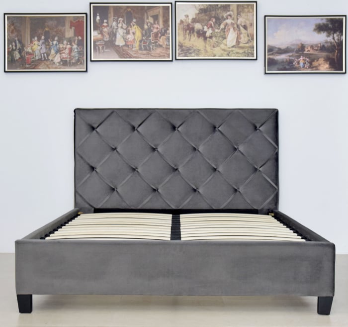 Pat Hypnotic 180x200 cm Tapitat Catifea Gri [5]