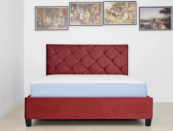 Pat Hypnotic 180x200 cm Tapitat Catifea Roz [2]