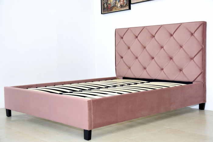 Pat Hypnotic 180x200 cm Tapitat Catifea Roz [5]