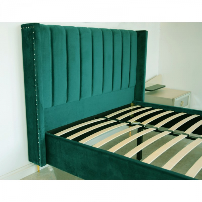 Pat Laguna 180x200 cm Tapitat Catifea Verde [3]