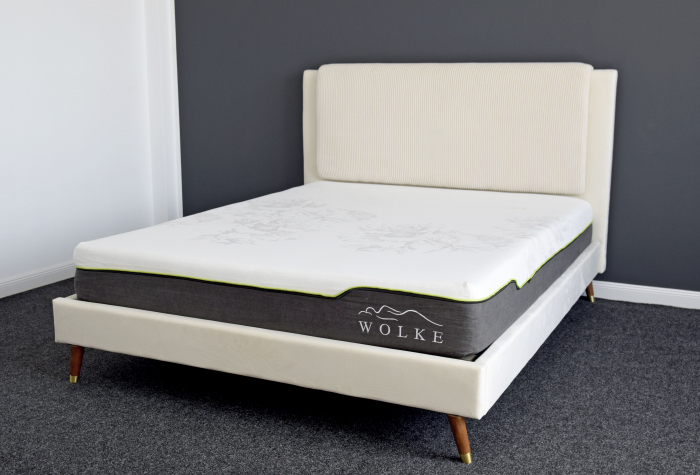 Pat Lyra 180x200 cm Tapitat Catifea Crem Somiera Inclusa Ml 2432 [3]
