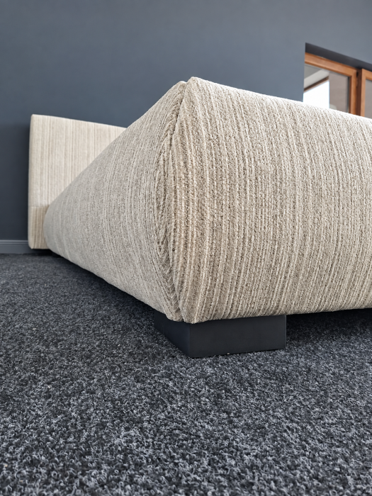 Pat Moda 160x200 cm Lada de Depozitare Tapitat Stofa Bej Somiera Inclusa (cod ML2616-PEAK-110) [12]