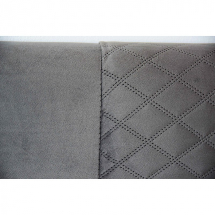 Pat Oslo 180x200 cm Tapitat Catifea Gri [5]