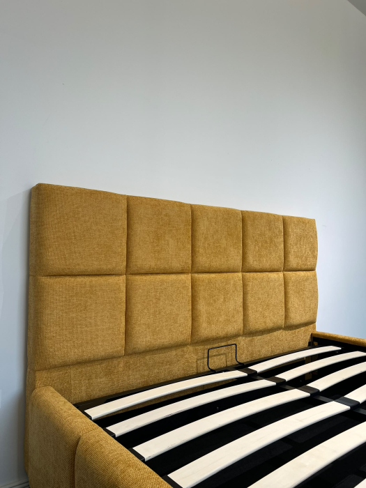 Pat Rubik 180x200 cm Tapitat Catifea Crem Somiera Inclusa  Marketmob [2]