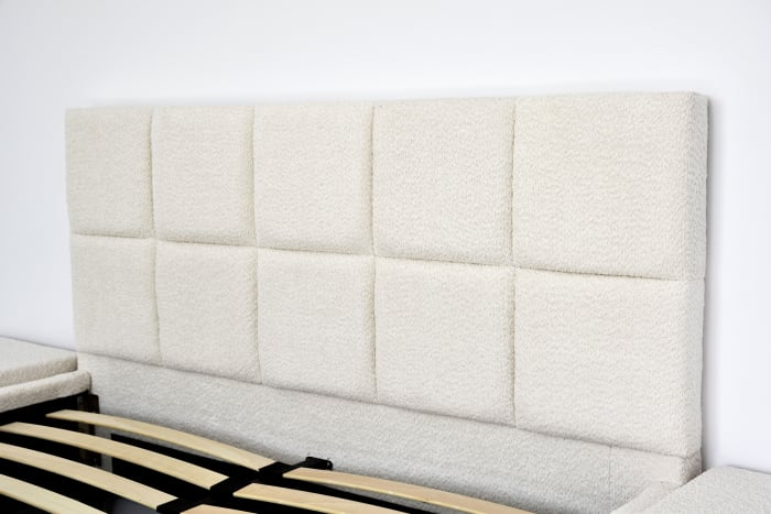 Pat Rubik 180x200 cm Tapitat Catifea Crem Somiera Inclusa  Marketmob [3]