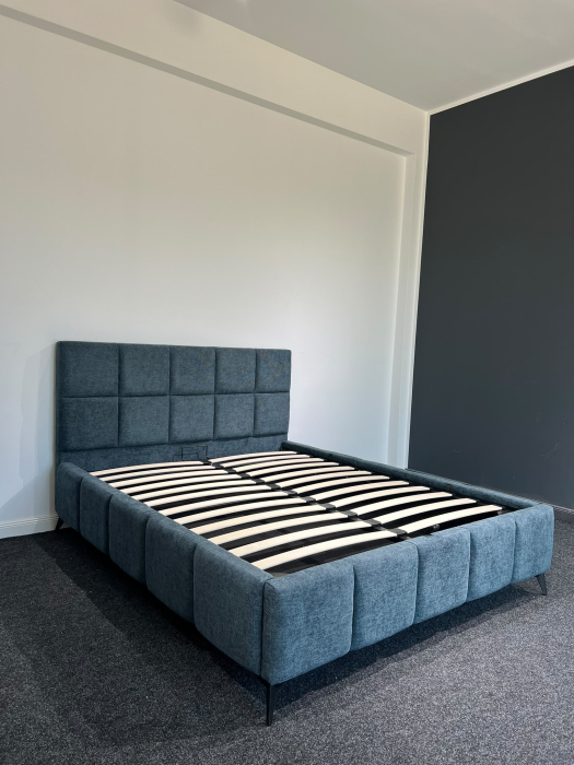 Pat Rubik 180x200 cm Tapitat Catifea Crem Somiera Inclusa  Marketmob [6]