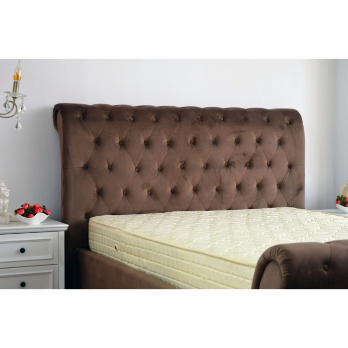 Pat Silver 160x200 cm Tapitat Catifea Dark Grey [3]