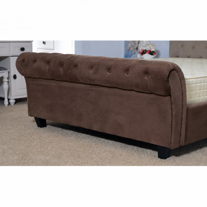Pat Silver 160x200 cm Tapitat Catifea Dark Grey [7]