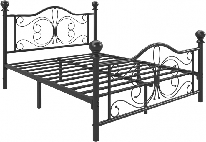 Pat Timeless Metalic 160x200 cm Nuanta Negru Somiera Inclusa MB22 [3]