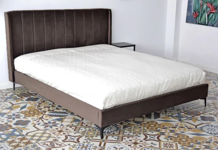 Pat Tossino 180x200 cm Tapitat Catifea Nuanta Ivory Somiera Inclusa (cod:L17-01-ivory) [4]