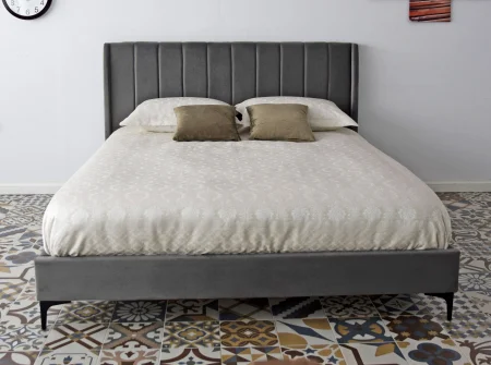 Pat Tossino 180x200 cm Tapitat Catifea Nuanta Ivory Somiera Inclusa (cod:L17-01-ivory) [4]