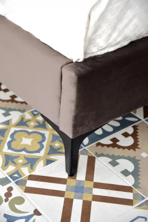 Pat Tossino 180x200 cm Tapitat Catifea Nuanta Ivory Somiera Inclusa (cod:L17-01-ivory) [2]