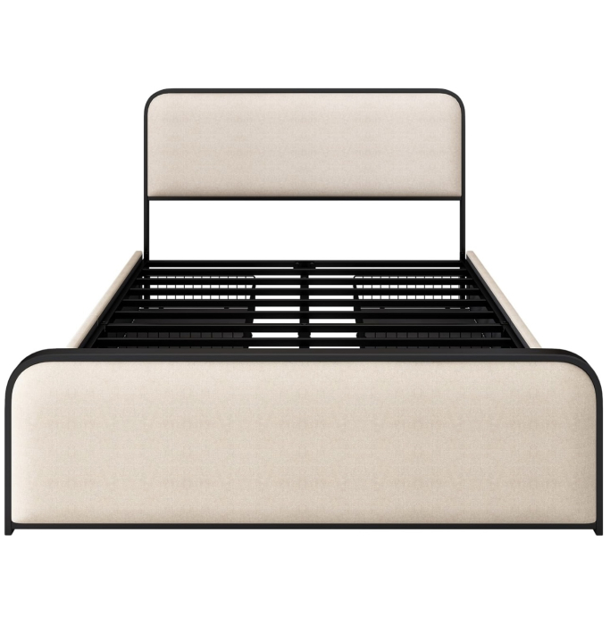 Pat Vida 4 Sertare 180x200 + Saltea Wolke Arcuri Pocket + Memory Gel 183x203x32 cm [4]