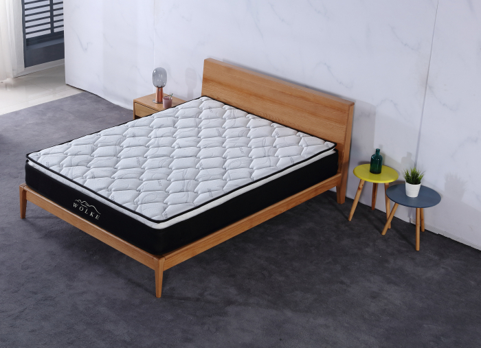 Saltea ortopedica Wolke Bamboo Bonnell Spring Confort 160x200x23 cm, cu arcuri tip Bonnell + topper spuma poliuretanica 3 cm, fermitate moale [3]