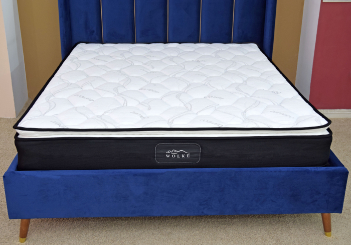 Saltea ortopedica Wolke Bamboo Bonnell Spring Confort 180x200x23 cm, cu arcuri tip Bonnell + topper spuma poliuretanica 3 cm, fermitate moale [5]