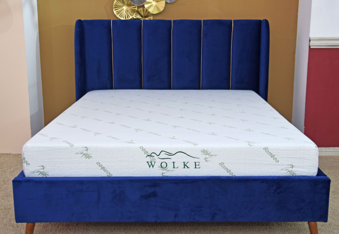 Saltea ortopedica Wolke Memory Bamboo 160x200x20 cm, husa detasabila cu fermoar, 1 cm spuma memory gel, 19 cm spuma poliuretanica de baza, fermitate medie [2]