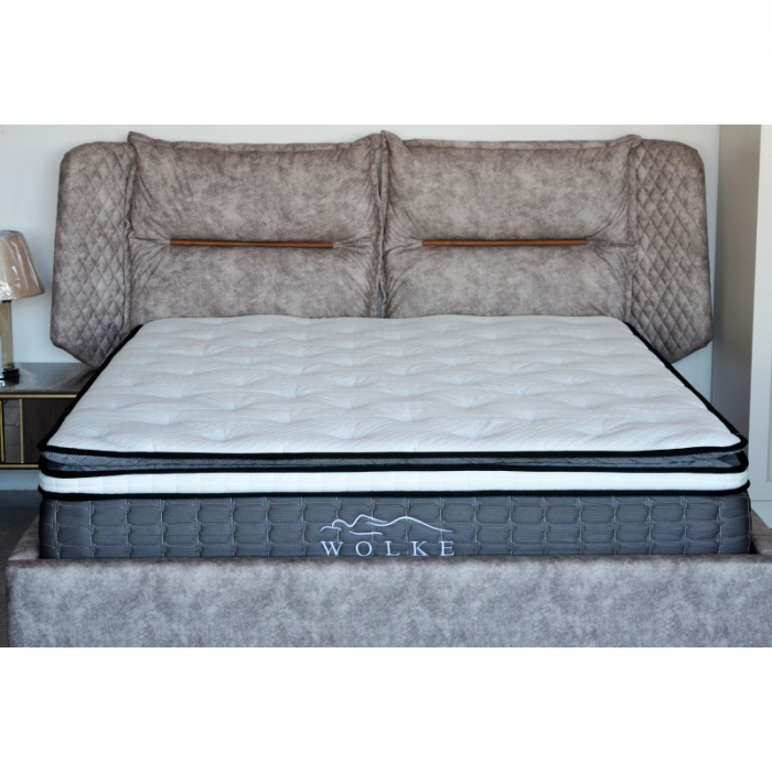 Saltea ortopedica Wolke Pocket Spring Deluxe 160x200x32 cm, cu arcuri individuale, spuma poliuretanica de 2 cm si spuma de confort de 5 cm, fermitate medie [2]