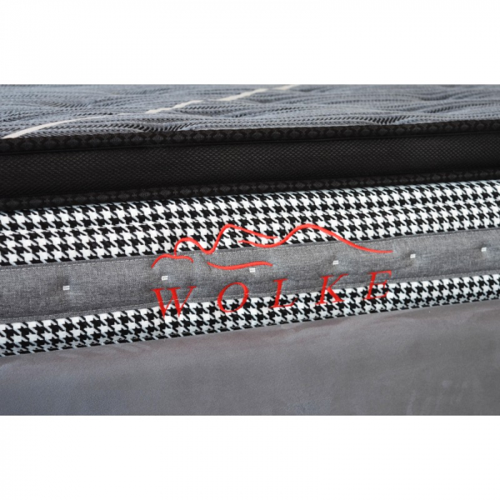 Saltea ortopedica Wolke Pocket Spring Latex 160x200x25 cm, cu arcuri individuale, latex de 2 cm si spuma confort 2 cm, fermitate medie [6]